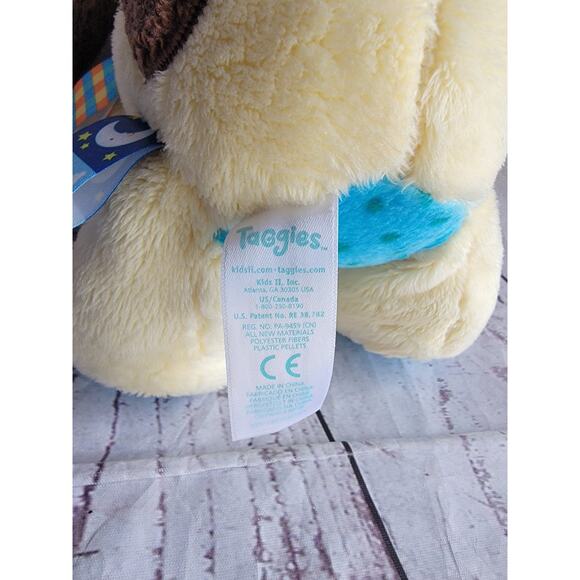 Taggies Buddy Dog Plush Tan Puppy 13" Mary Meyer Stuffed Animal toy Bean Bottom - Picture 5 of 7